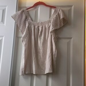 A new day flutter sleeve top